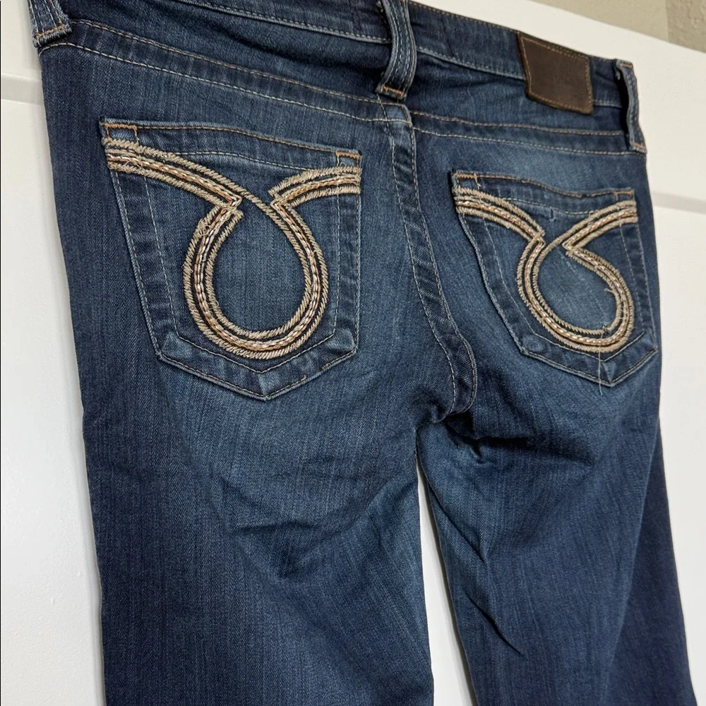 Buckle Women's Deep Indigo Flare Jeans - Picture 5 of 8